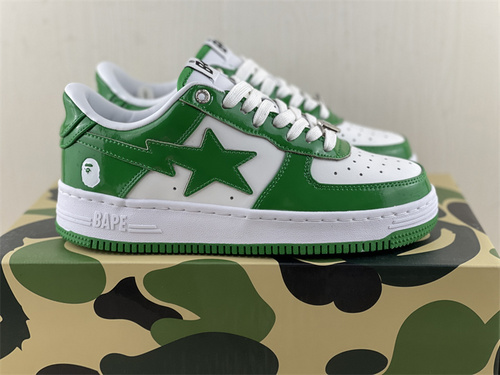 Original version_ Air Force BAPE Alliance_ White and Green Star_ full code shipment_ 36_45-a4556a9e